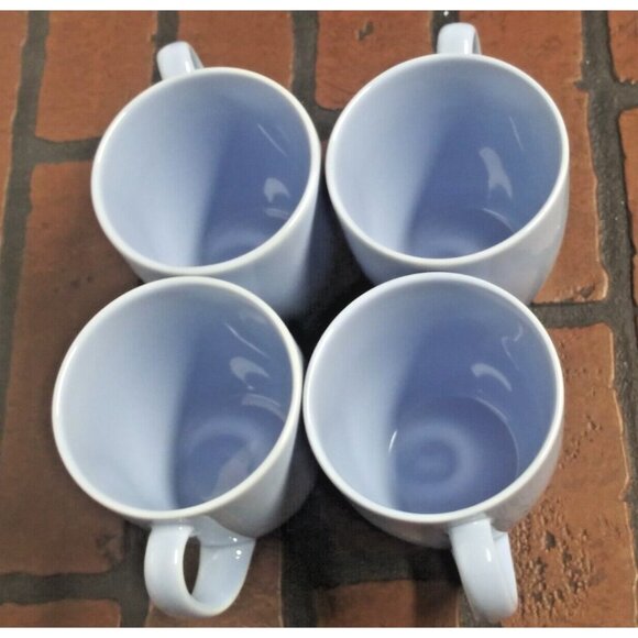 Corning Corelle Mugs 4 Coordinates Light Blue Stoneware 12 oz Coffee Cups EUC - Picture 5 of 9